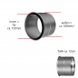 Preview: Rauchrohr Ø150 mm Doppelwandfutter