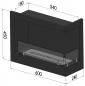Preview: Bioethanol-Wandkamin Corner 600 R von Simplefire