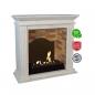 Preview: Ethanol fireplace Xaralyn Cadiz Stone White with medaillon