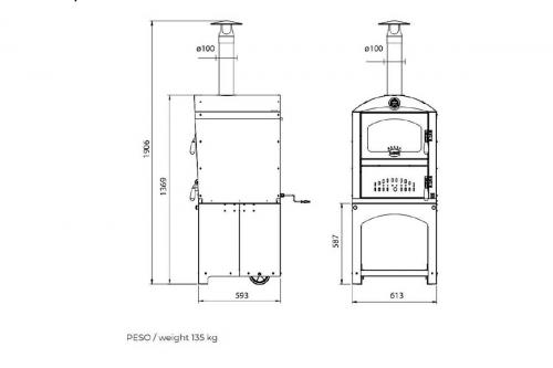 Preview: Clementi wood oven Piccolo Gioiello