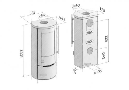 Preview: stove Drooff Aprica 2 natstone