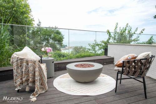 Elementi gas fire pit Lunar