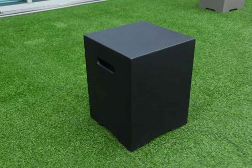 Preview: Gas bottle cover concrete black optics for 5 kg