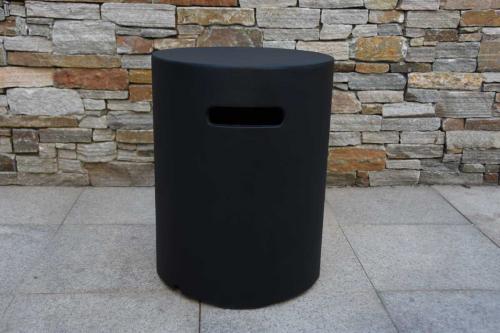 Preview: Gas bottle cover concrete black optics for 5 kg