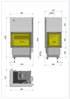 Preview: Kamineinsatz Hajduk Smart 2XLTh