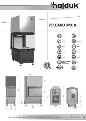 Preview: Kamineinsatz Hajduk Volcano 3PLUh