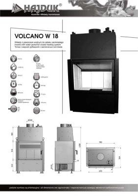 Preview: Hajduk Fireplace Volcano W-18