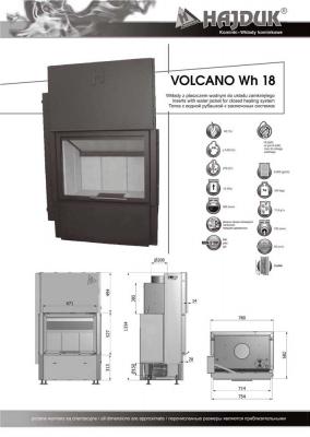 Preview: Hajduk Fireplace Volcano Wh-18