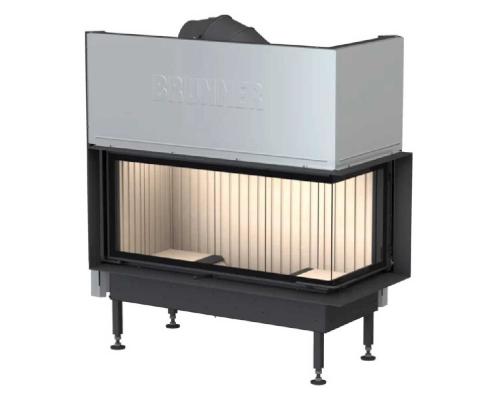 Preview: Brunner Kamineinsatz BKH 5.0 Eck 42-98-42 STR green