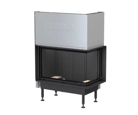 Preview: Brunner Kamineinsatz BKH 5.0 Eck 50-82-42 ST green guss