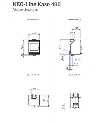 Preview: fireplace cassette Kaso 400 from Camina-Schmid