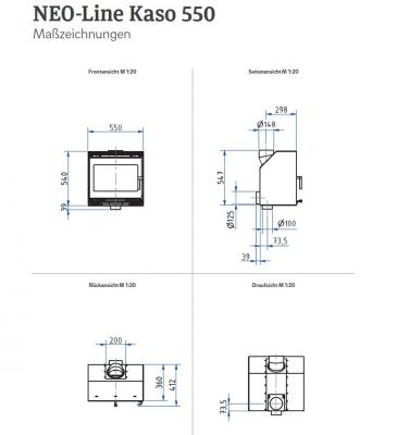 Preview: fireplace cassette Kaso 550 from Camina-Schmid