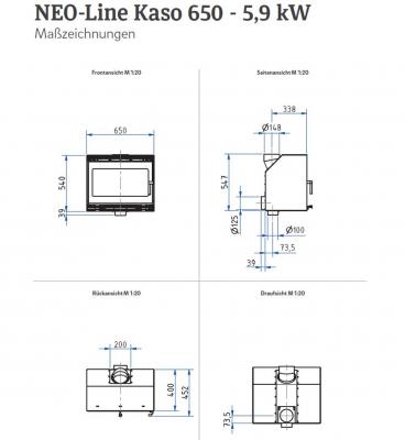 Preview: fireplace cassette Kaso 650 from Camina-Schmid