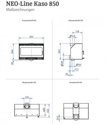 Preview: fireplace cassette Kaso 850 from Camina-Schmid