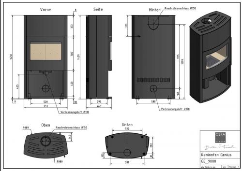 Preview: Kaminofen Genius von Cera Design
