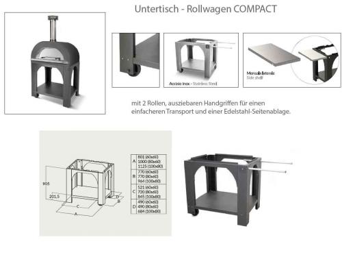 Clementi Gas-Pizzaofen Gold
