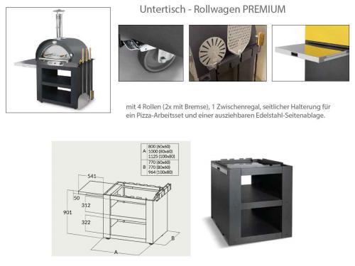 Clementi Gas-Pizzaofen Gold