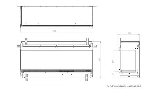 Dimplex electric fireplace Vista 130 I