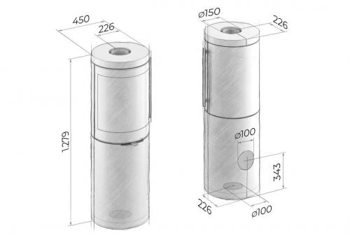 Preview: stove Drooff Brunello 2M