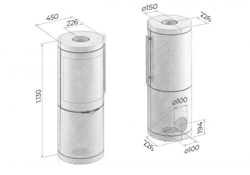 Preview: stove Drooff Brunello 2S