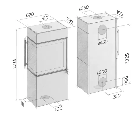 Preview: stove Drooff Livera Panorama M