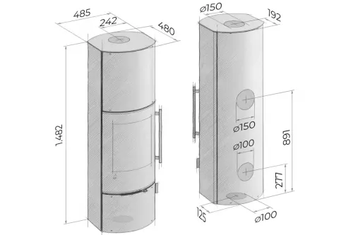 Preview: stove Drooff Andalo 3 L