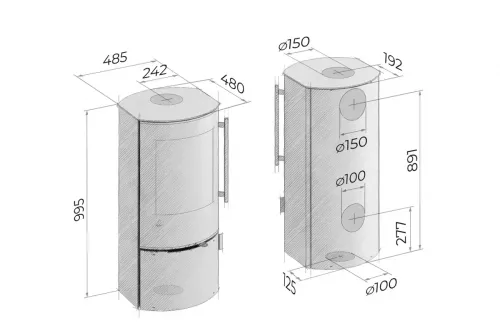 Preview: stove Drooff Andalo 3 S