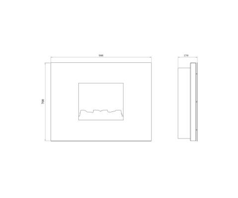 Elektro-Wandkamin Glammfire Senses 3D