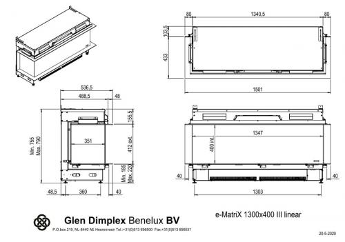 Preview: Electric Fireplace Faber e-MatriX 1300/400 III Linear