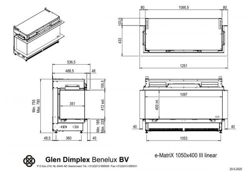 Electric Fireplace Faber e-MatriX 1050/400 III Linear