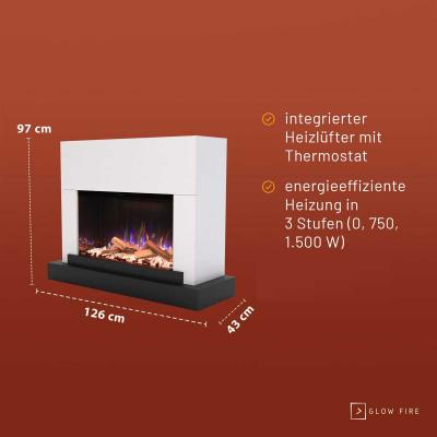 Electric fireplace PR4 3D