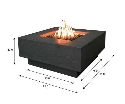Preview: Elementi gas fire pit Manhattan