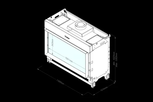 Preview: Faber gas fireplace Matrix 1050-500-1