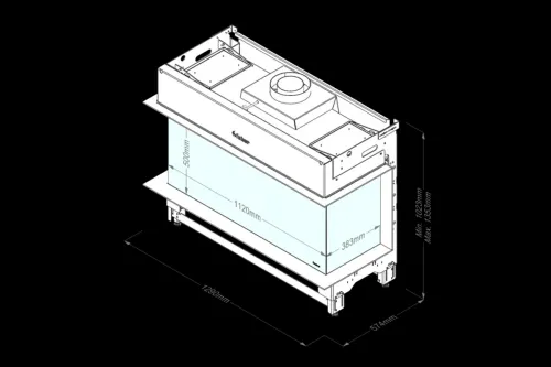 Preview: Faber gas fireplace Matrix 1050-500-3