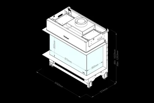 Preview: Faber gas fireplace Matrix 800-500-3