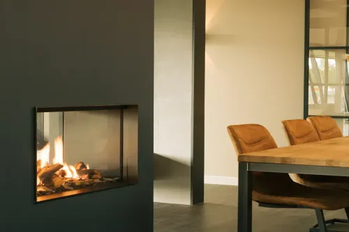 Faber gas fireplace Matrix-Hybrid 1050-500-ST