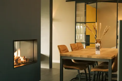 Faber gas fireplace Matrix-Hybrid 800-500-ST