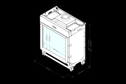 Preview: Faber gas fireplace Matrix-Hybrid 800-650-1