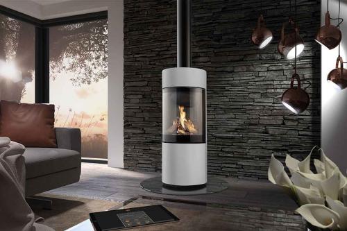 Preview: Gaskaminofen Passo G lichtgrau von DRU/Spartherm