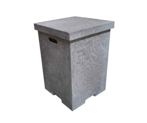 Gas bottle cover concrete light grey optics for 11 kg