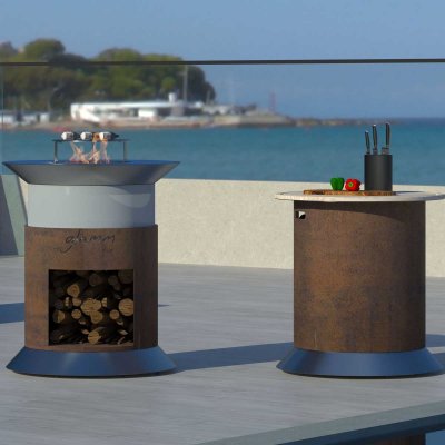 Preview: Glammfire BBQ  fire pit Alba