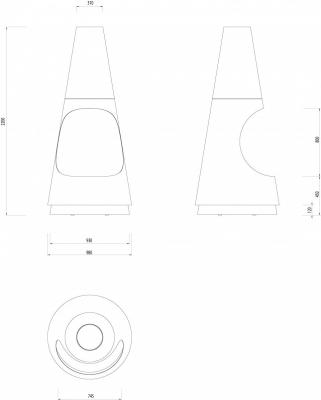 Glammfire Bioethanolkamin Archimedes
