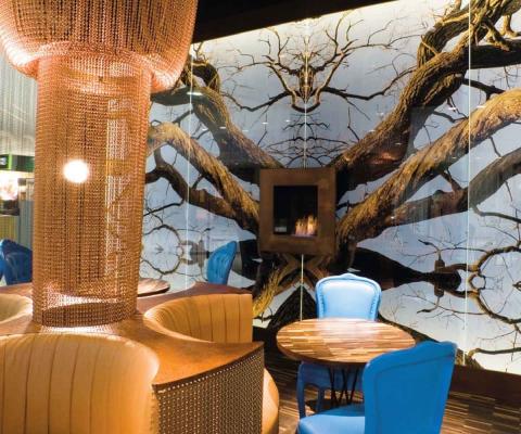 Glammfire Bioethanol-Wandkamin Lotus