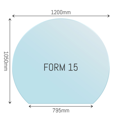 Preview: Glasbodenplatte mit Kreisabschnitt 105x120cm