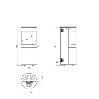 H&M Kaminofen MONO 3.0 titan