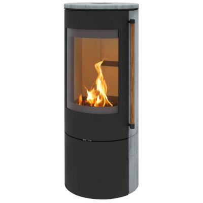 H&M Kaminofen EVO 2.1 schwarz mit Sandstein