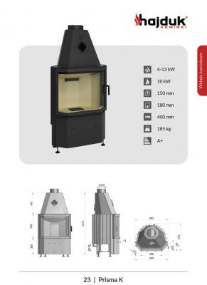 Preview: Hajduk Fireplace Prisma K