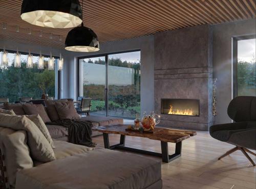 Preview: Bioethanol-Einbaukamin Inside Black Slim 1200 von Infire