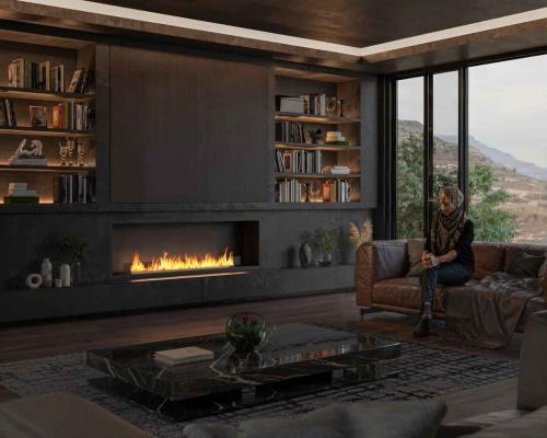 Preview: Ethanol built-in fireplace Infire Basic Inside 1800 Etronic