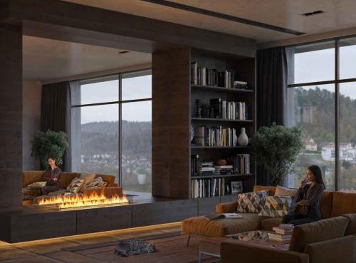 Preview: Ethanol built-in burner Infire Burner 1500 Basic Etronic